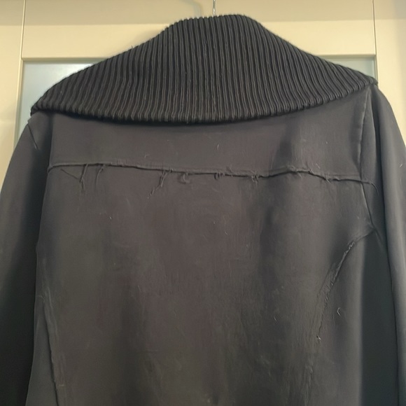 CLOSET CLOSING Roxy distressed asymmetrical moto jacket, black, size M - Picture 7 of 11